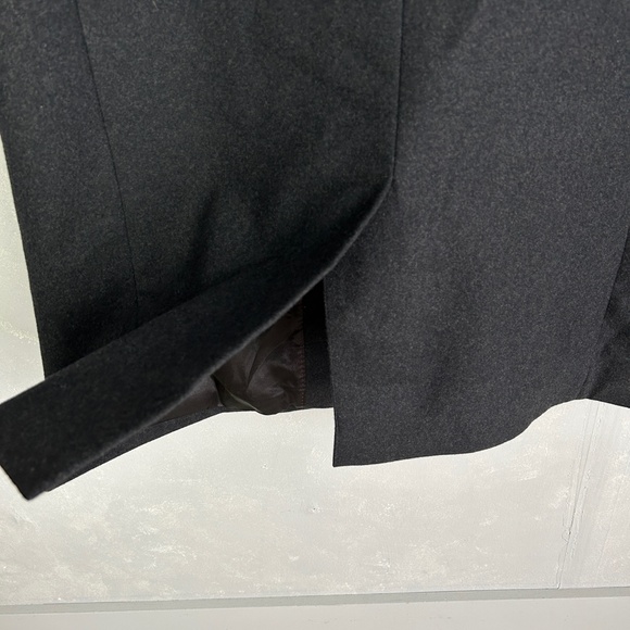 London Fog men's size 42L wool blend long coat dark gray lined - Picture 10 of 16